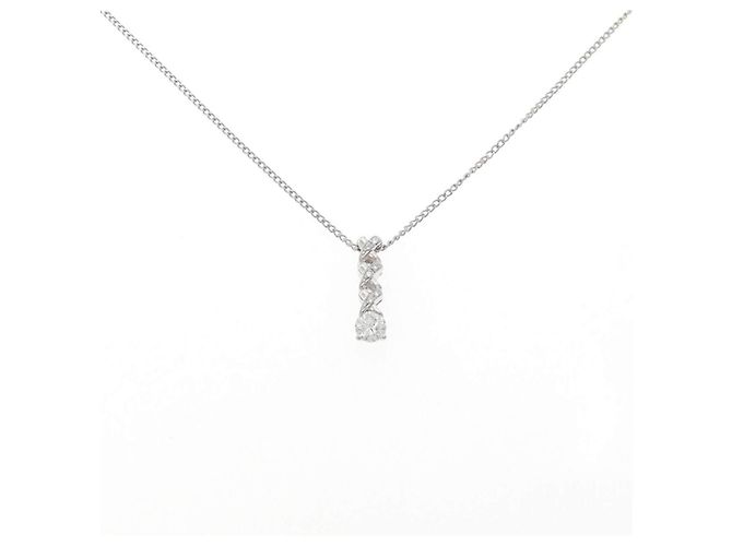 Autre Marque Diamantenhalskette PT900 PT850