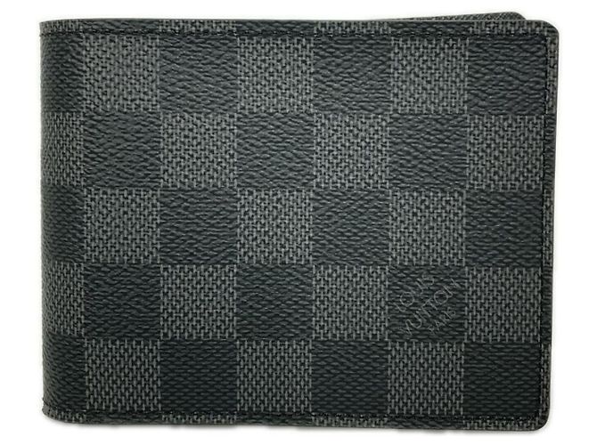 Portafoglio bi-fold Louis Vuitton Damier Graphite