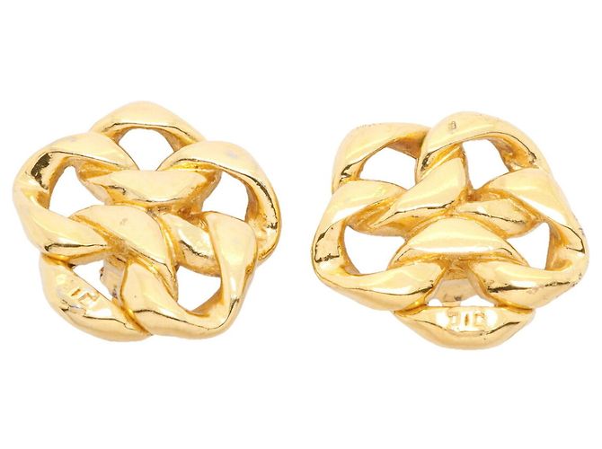 Orecchini a clip Chanel placcati in oro