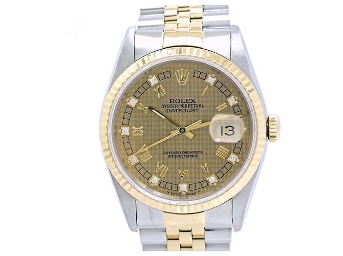 Relógio Masculino Rolex Datejust Houndstooth
