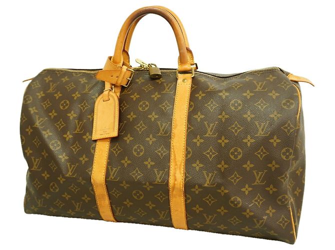 Bolsa Boston Louis Vuitton Monogram Keepall 50