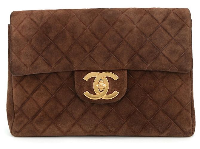 Chanel Matelassé Suede Backpack