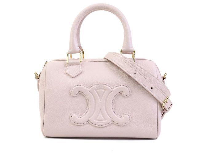 Céline Sac à main Celine en cuir rose