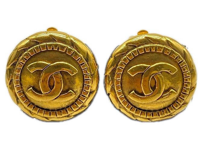 Pendientes redondos Chanel Coco Mark