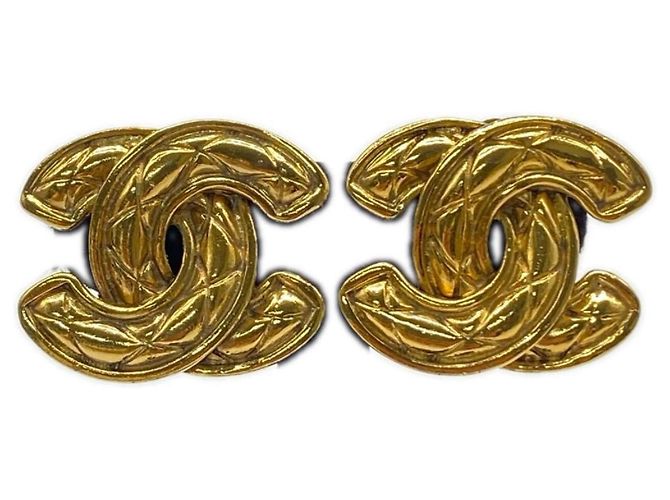 Orecchini a clip Chanel Coco Mark Matelassé