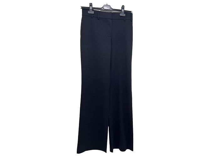 Chanel Schwarze Wollhose