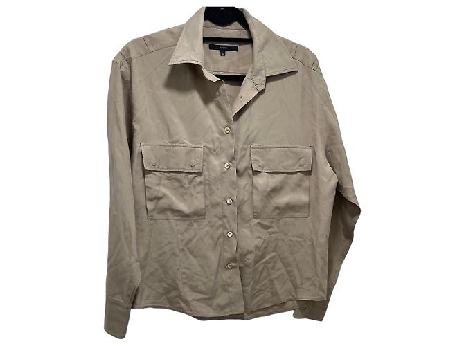 Camisa Gucci de algodón beige