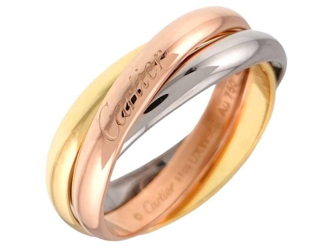 Anello Cartier Trinity in oro rosa bianco e giallo