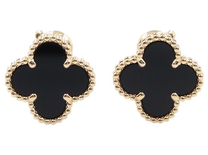 Orecchini Van Cleef & Arpels Vintage Alhambra Onyx