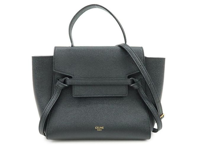 Céline Cinto Celine em couro texturizado Medium