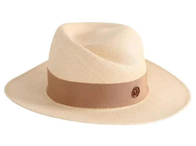 Maison Michel Panama Hut beige