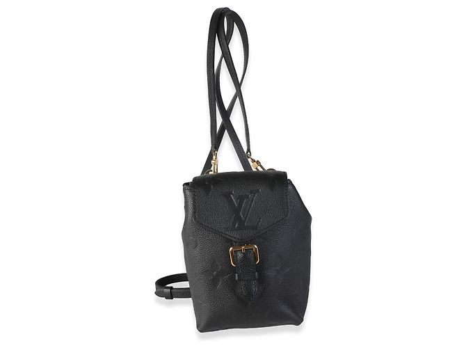 Louis Vuitton Giant Monogram Empreinte Tiny Rucksack Schwarz