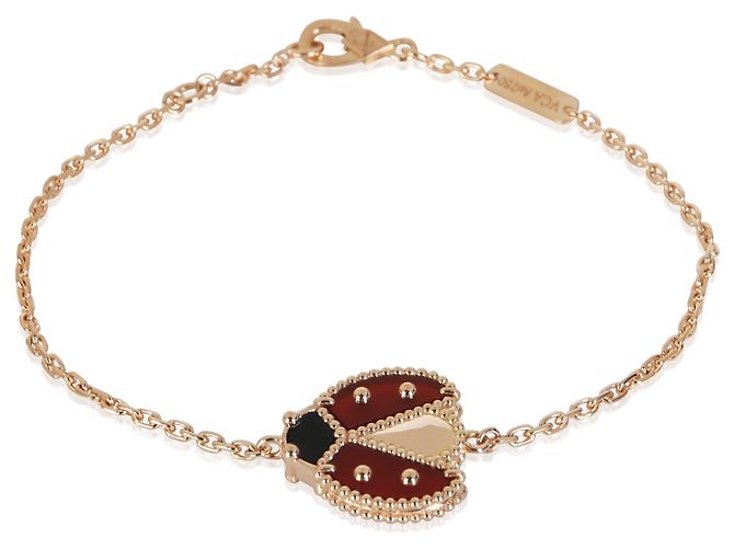Bracciale Lucky Spring Van Cleef & Arpels in oro rosa, corniola e onice