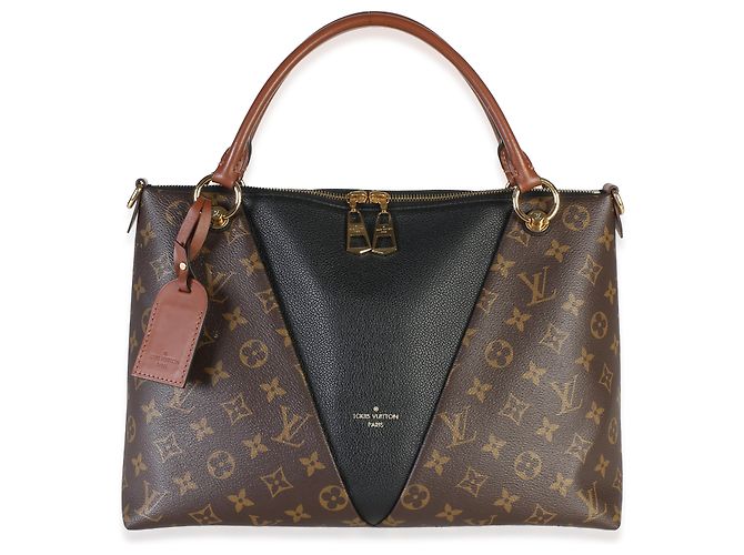 Louis Vuitton Black Monogram Canvas V Tote MM