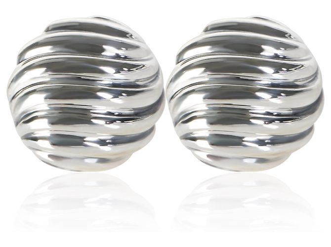 Orecchini a bottone Sculpted Cable in argento sterling David Yurman