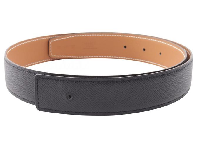 Hermès Cinturón reversible Hermes Constance Noir Gold
