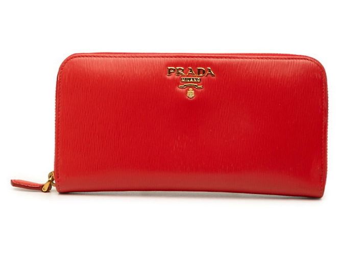 Prada Round Zip Long Wallet