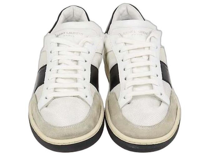 Autre Marque Sneakers basse Saint Laurent in pelle e mesh bianco e nero