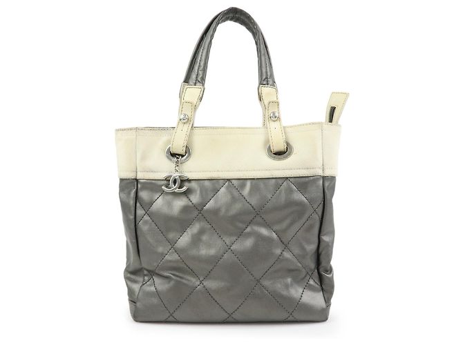 Chanel Biarritz Quilted Coated Canvas Small