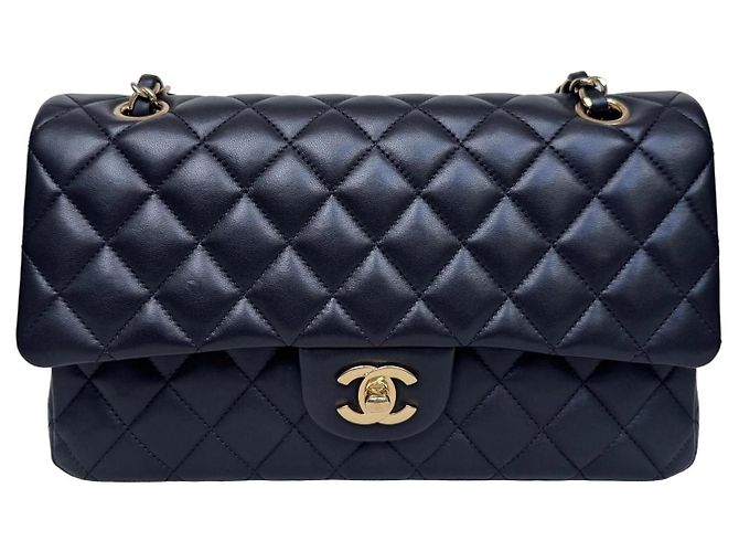 Chanel Classic Double Flap Medium Schwarz Lammleder
