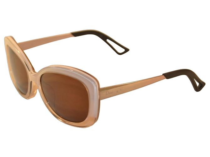 Dior Extase 2 Occhiali da sole Beige Plastica e Metallo