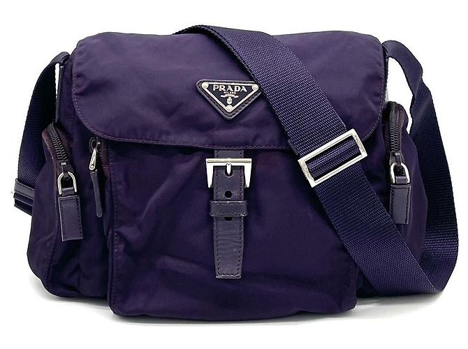Bolsa Prada Tessuto Nylon roxa