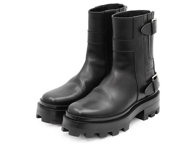Hermès Hermes Jamie Leather Platform Boots