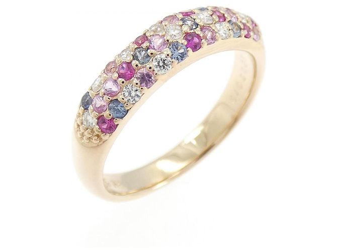 Autre Marque Ponte Vecchio Piccolini Au750 Saphir Diamant Ring