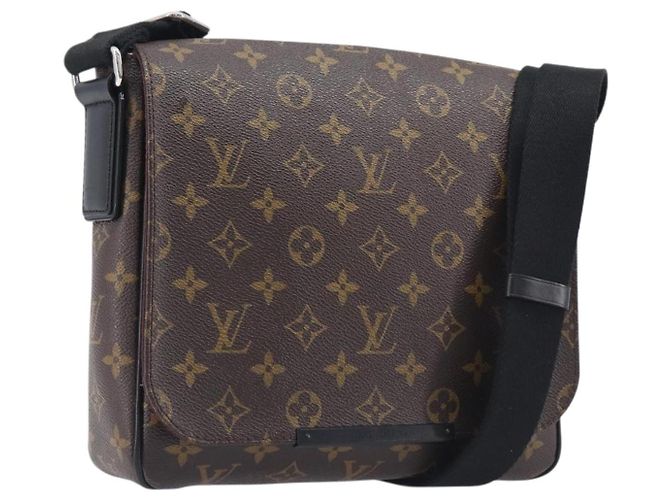 LOUIS VUITTON Monogram Macassar District PM Shoulder Bag M40935 LV