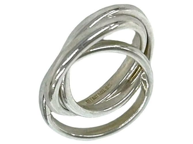 Autre Marque Anello Tiffany Vintage Trinity in Silver