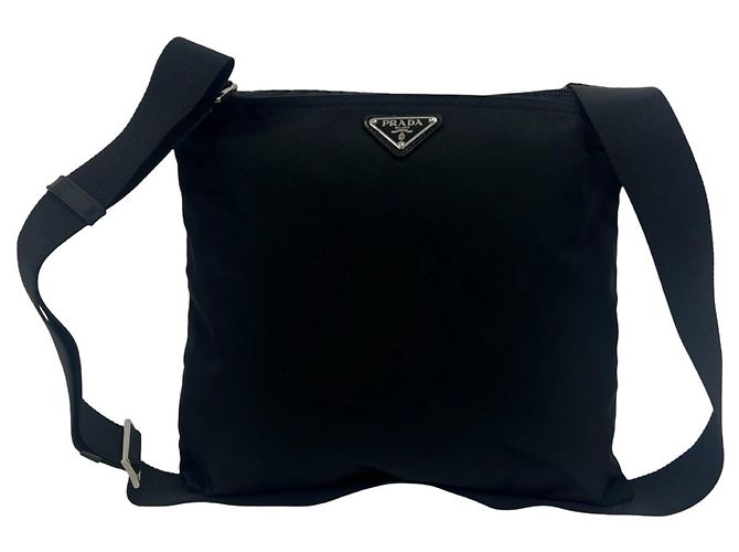 Prada Triangle Logo Hardware Nylon Mini Shoulder Bag