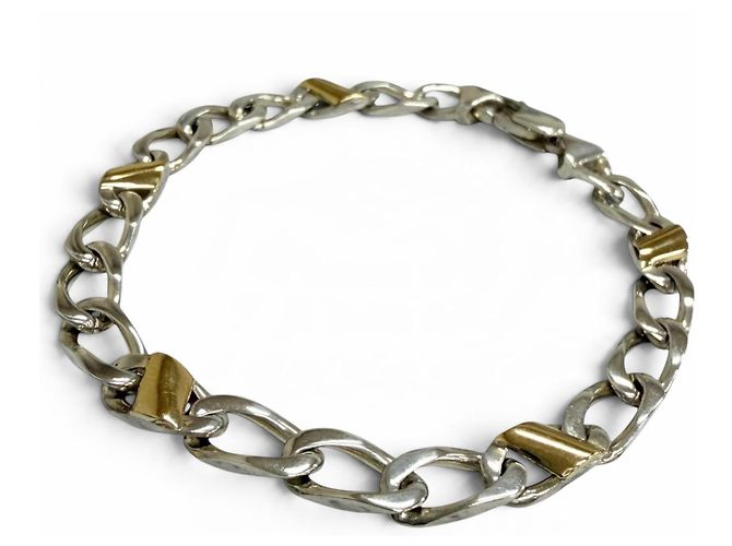 Autre Marque Bracciale con ciondoli Tiffany & Co. in argento e oro giallo