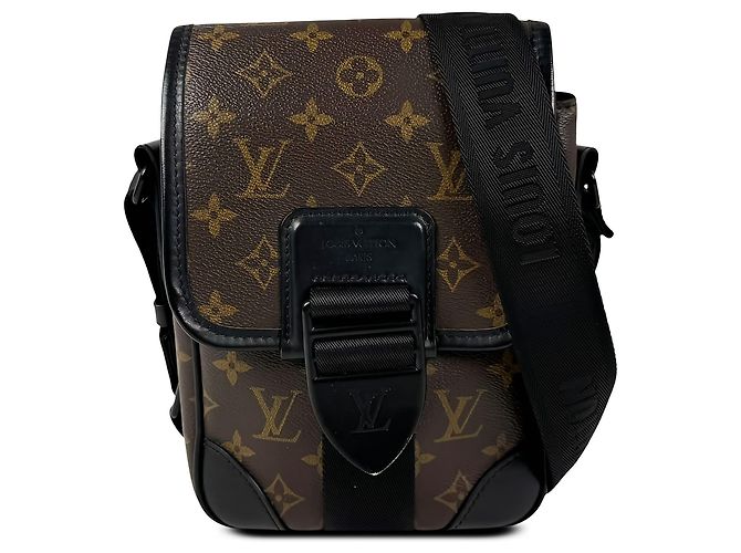 Louis Vuitton Brown Monogram Macassar Archy Messenger PM