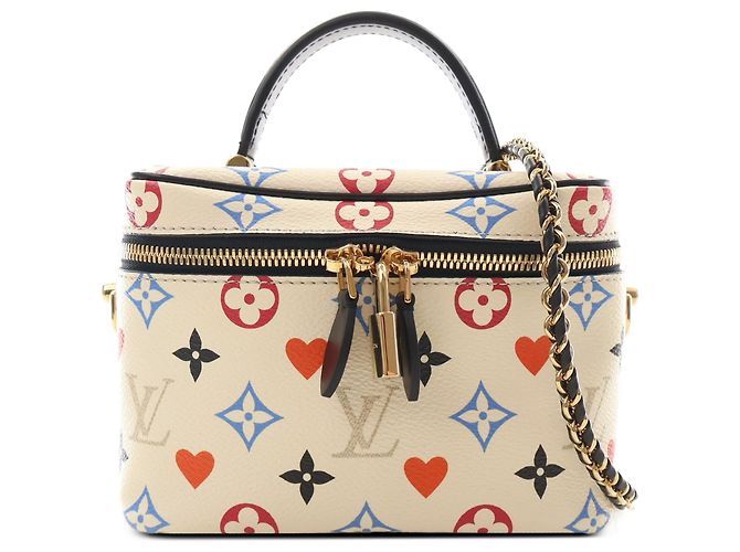 Louis Vuitton White Monogram Game On Vanity Case PM