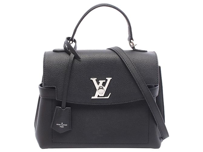 Louis Vuitton LockMe Ever BB em couro de bezerro grão preto