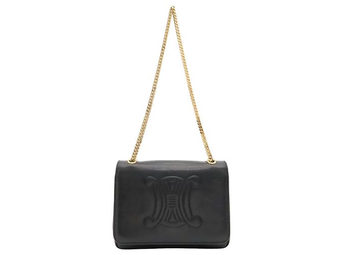 Céline Bolsa de Ombro com Corrente Celine Macadam Triomphe