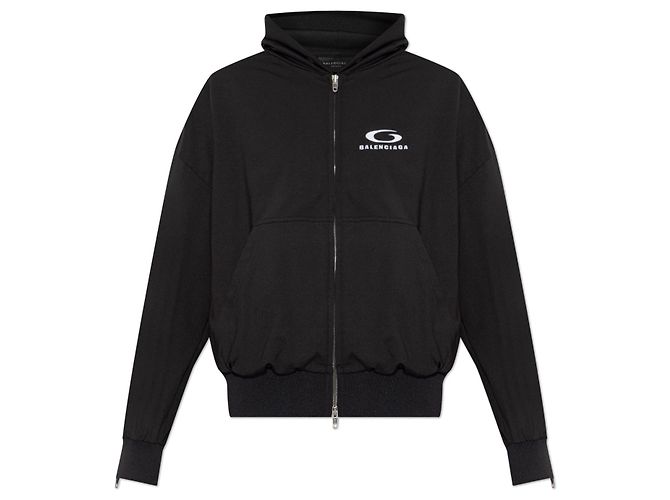 Balenciaga Logo Sweatshirt Schwarz