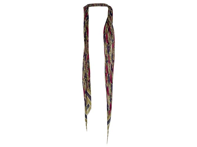 Sciarpa stampata Louis Vuitton in cotone multicolore