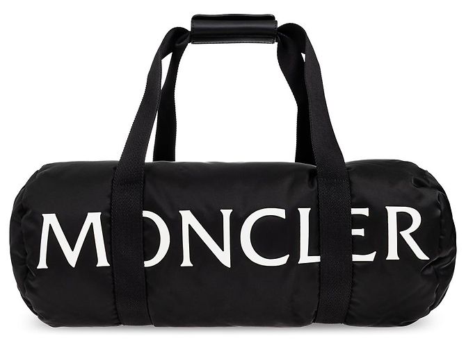 Borsa da viaggio Moncler nera in nylon