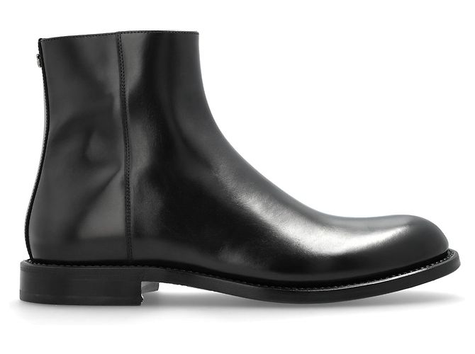 Dolce & Gabbana Stivaletti in pelle nera