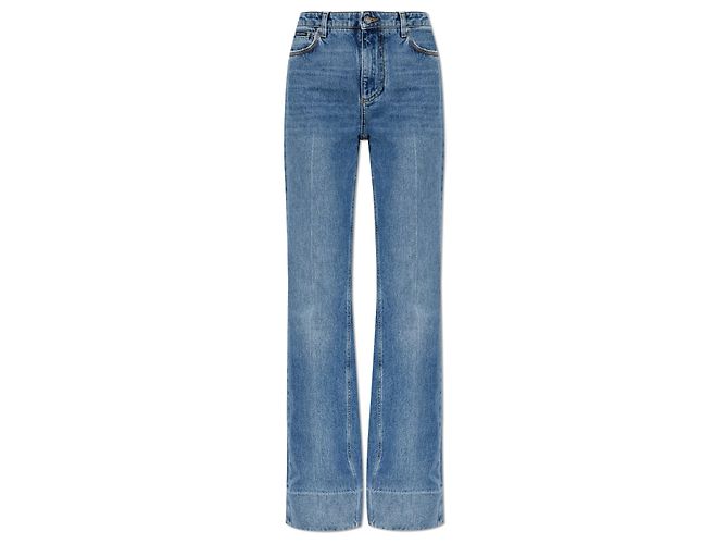 Jeans de perna reta em denim azul Dolce & Gabbana
