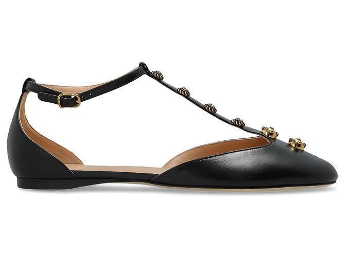 Bailarinas Chloé Celeste de cuero negro