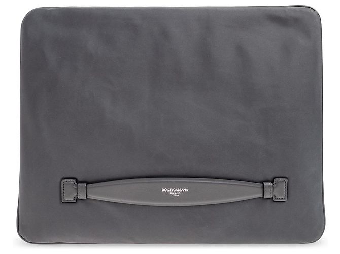 Sac à main Dolce & Gabbana gris en coton