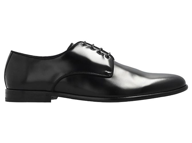 Scarpe Derby in pelle nera Dolce & Gabbana