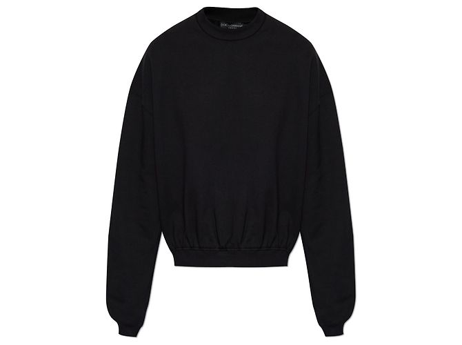 Dolce & Gabbana Baumwoll-Sweatshirt Schwarz