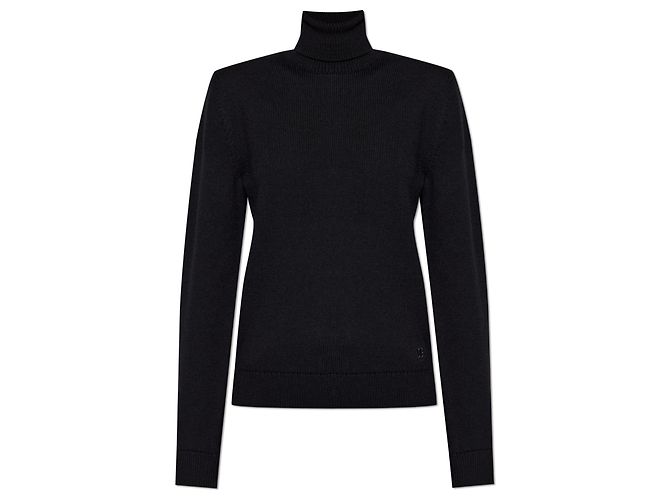 Dolce & Gabbana Rollkragenpullover aus Wolle Schwarz