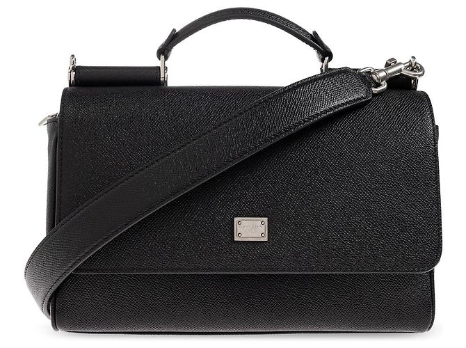Borsa Dolce & Gabbana in pelle saffiano nera