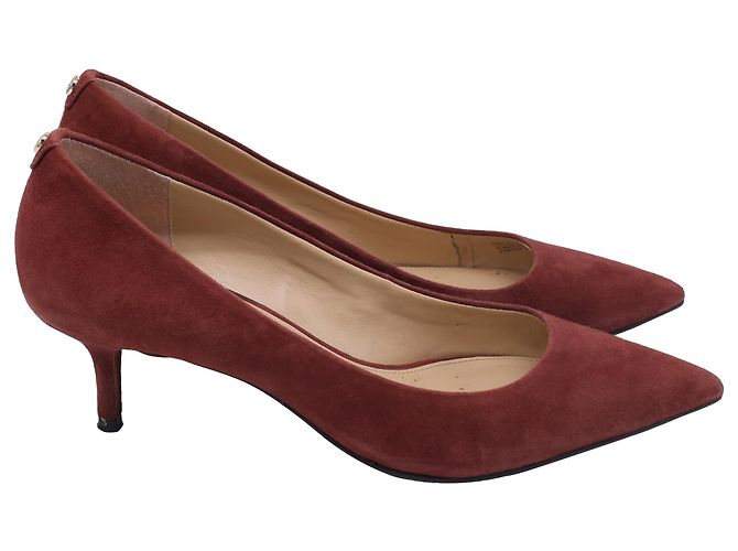 Michael Michael Kors Pointed Pumps in Red Suede