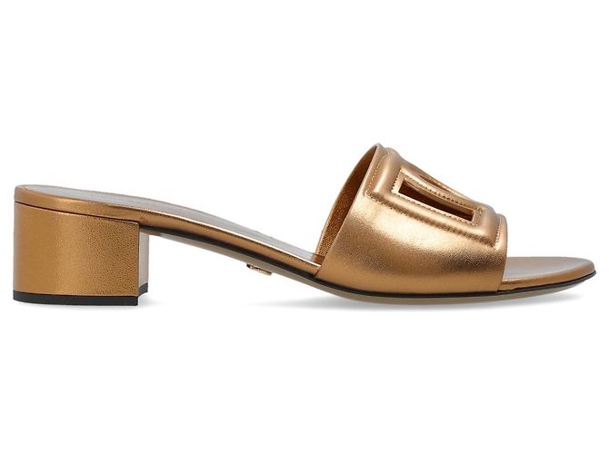 Dolce & Gabbana Slide con tacco e logo