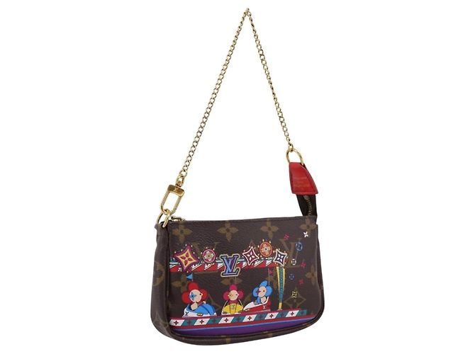 LOUIS VUITTON Monogram Vivienne Mini Pochette Accessoires M69976